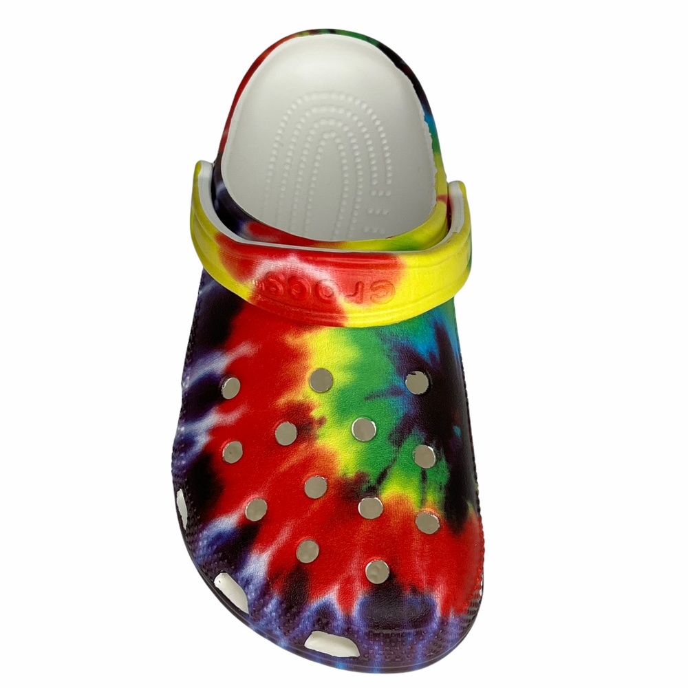 Crocs Classic Women’s Tie Dye Clogs Size 6/Mens 4 Multicolor Water Friendly - Picture 4 of 13